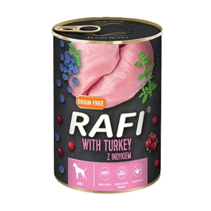 Produkt RAFI Mokra karma dla psa Karma mokra dla psa RAFI Mix smaków 24x400g Z00613