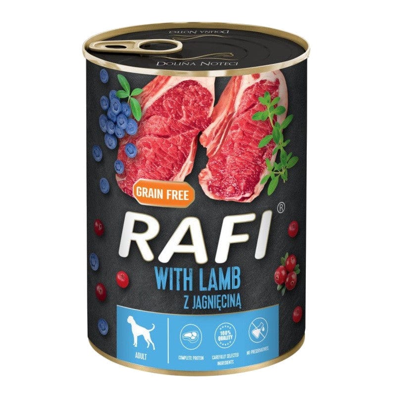 Produkt RAFI Mokra karma dla psa Karma mokra dla psa RAFI Mix smaków 24x400g Z00613