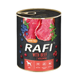 Produkt RAFI Mokra karma dla psa Karma mokra dla psa RAFI Mix smaków 24x400g Z00613