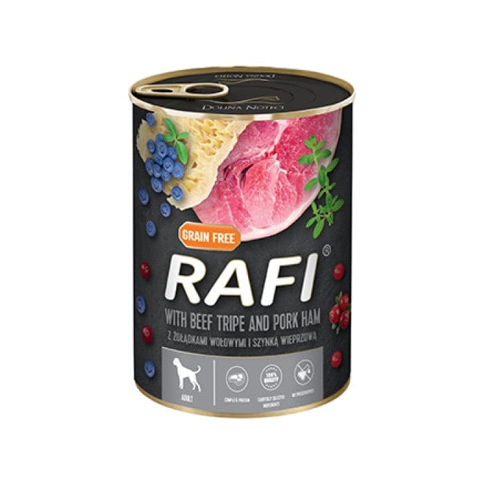 Produkt RAFI Mokra karma dla psa Karma mokra dla psa RAFI + TUF TUF Mix smaków 24x 400 g Z00406