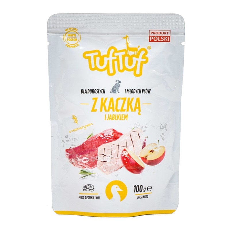 Produkt TUF TUF Mokra karma dla psa Karma mokra dla psa TUF TUF kaczka z jabłkiem 100 g S01564