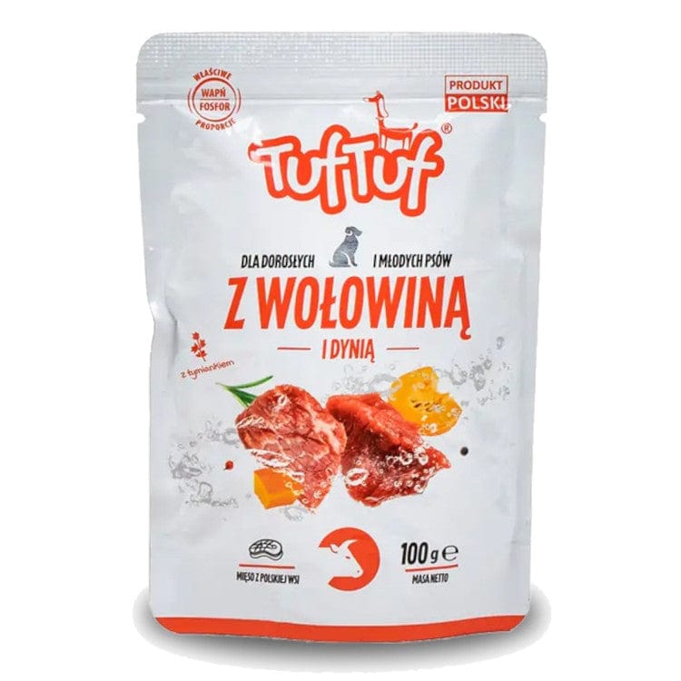 Produkt TUF TUF Mokra karma dla psa Karma mokra dla psa TUF TUF wołowina z dynią 100 g S01563