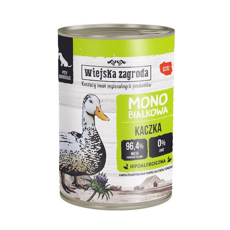 Produkt WIEJSKA ZAGRODA Mokra karma dla psa Karma mokra dla psów WIEJSKA ZAGRODA Monobiałkowa kaczka 400 g S00953