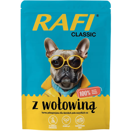 Produkt RAFI Mokra karma dla psa RAFI Karma mokra dla psa Classic z wołowiną 400g 002695