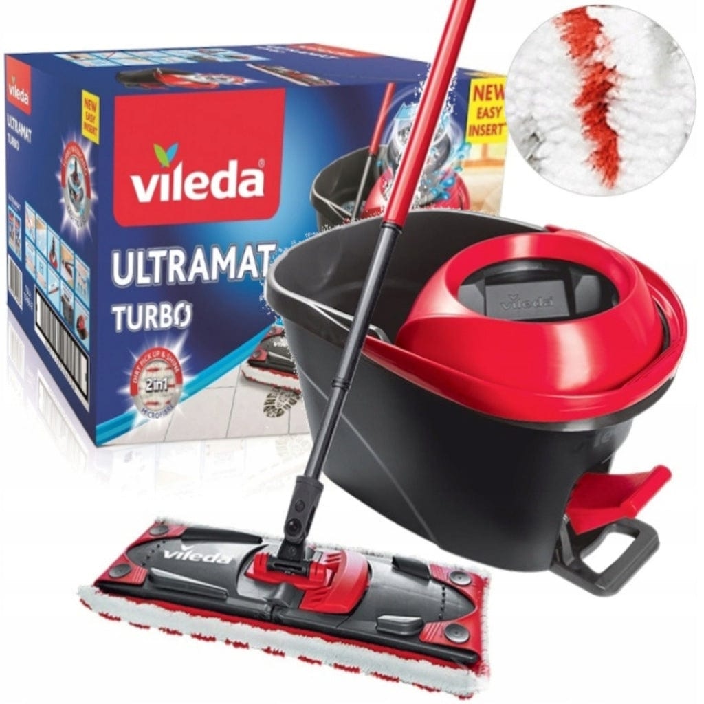 Produkt VILEDA Mopy i wkłady Mop obrotowy wiadro VILEDA Ultramat TURBO Set paleta 42 sztuki K_021299_42