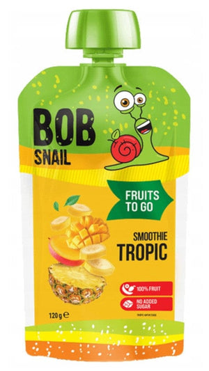 Produkt BOB SNAIL Mus owocowy BOB SNAIL 120g Banan Ananas Mango Smoothie 002089