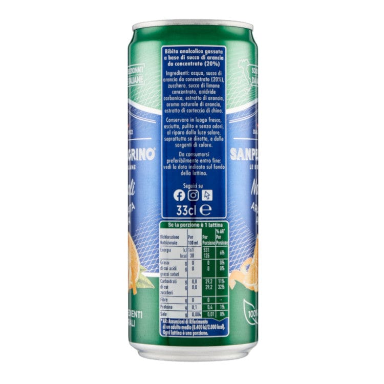 Produkt SAN PELLEGRINO Napój gazowany SAN PELLEGRINO Cytrusowy Aranciata Limonata 24x 330 ml Z00423