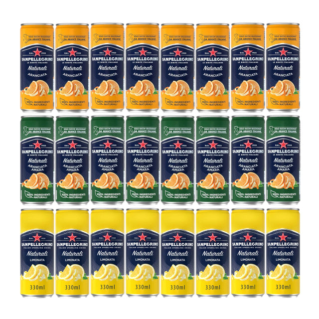 Produkt SAN PELLEGRINO Napój gazowany SAN PELLEGRINO Cytrusowy Aranciata Limonata 24x 330 ml Z00423