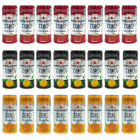 Produkt SAN PELLEGRINO Napój SAN PELLEGRINO Chino Aranciata Cocktail Zero kcal mix 24x 300 ml Z00530