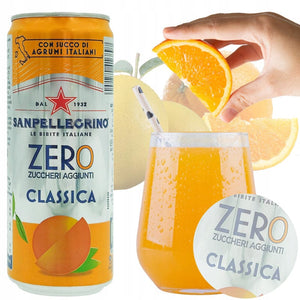 Produkt SAN PELLEGRINO Napój SAN PELLEGRINO Chino Aranciata Cocktail Zero kcal mix 24x 300 ml Z00530