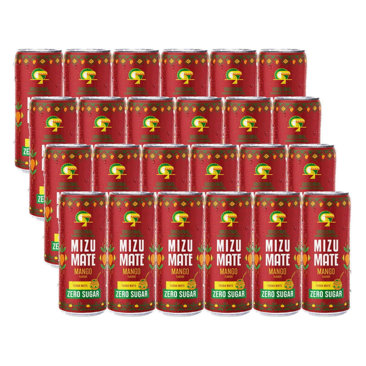 Produkt VITAMIZU Napoje gazowane 24x Napój gazowany VITAMIZU Mizu Yerba Mate Mango ZERO 330 ml K_029461_24