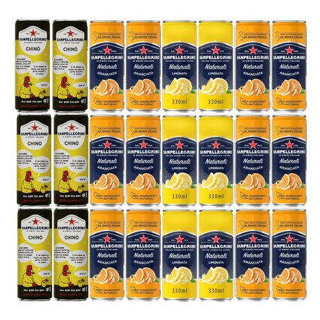 Produkt SAN PELLEGRINO Napoje gazowane Napój gazowany SAN PELLEGRINO Cytrusy Aranciata Chino 24x 330 ml Z00425