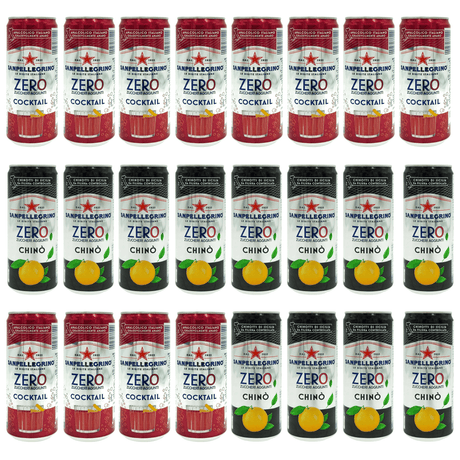 Produkt SAN PELLEGRINO Napoje gazowane Napój SAN PELLEGRINO Chino Cocktail Zero kcal mix 24x300 ml Z00530
