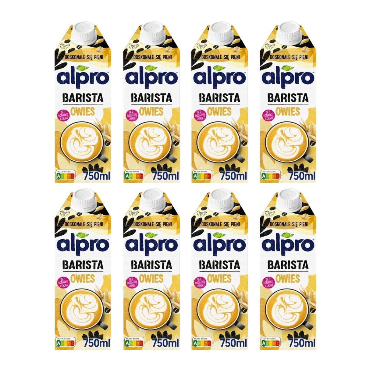 Produkt ALPRO napoje owsiane 8x Napój roślinny ALPRO Barista do kawy owsiany 750ml K_001606_8