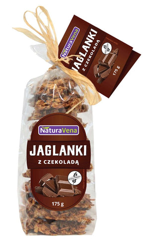 Produkt NATURAVENA NATURAVENA Ciastka jaglanki z czekoladą BEZGLUTENOWE 175g 050283