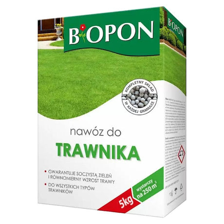 Produkt BIOPON Nawóz do trawy granulowany BIOPON wszystkie rodzaje trawnika 5 kg 045971