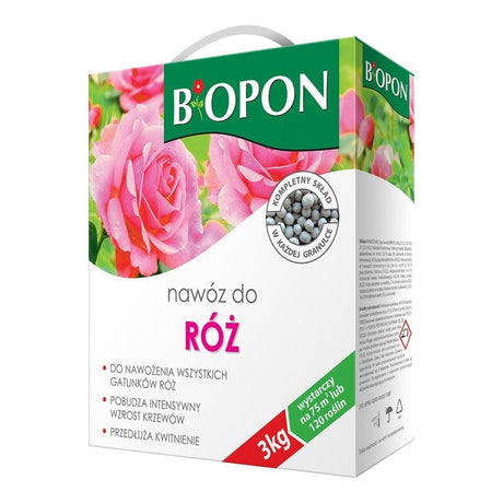 Produkt BIOPON Nawóz do wszystkich gatunków róż BIOPON Granulowany 3 kg 045919