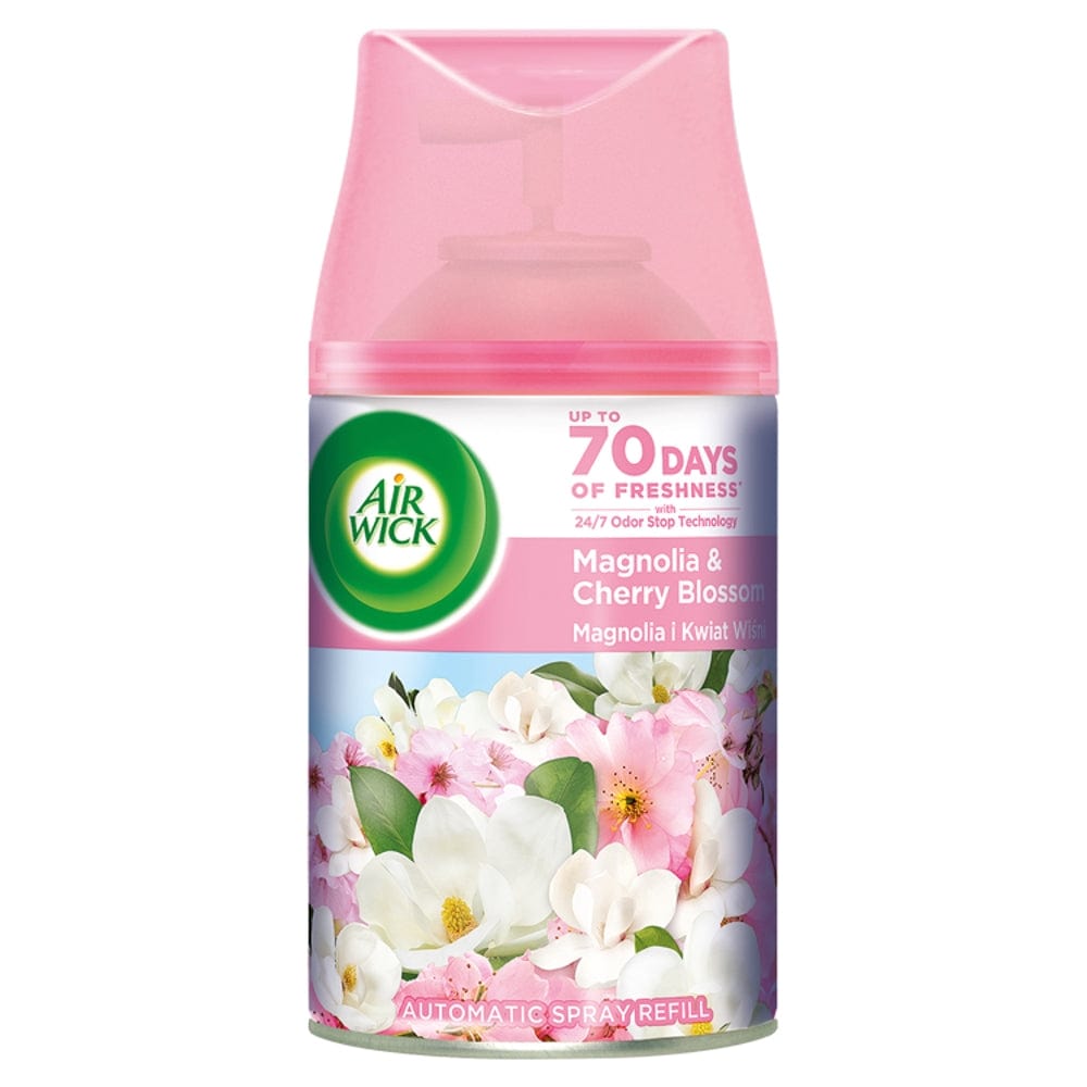 Produkt AIR WICK Odświeżacze powietrza Wkład do automatycznego odświeżacza AIR WICK Magnolia i kwiat wiśni 250 ml S01697