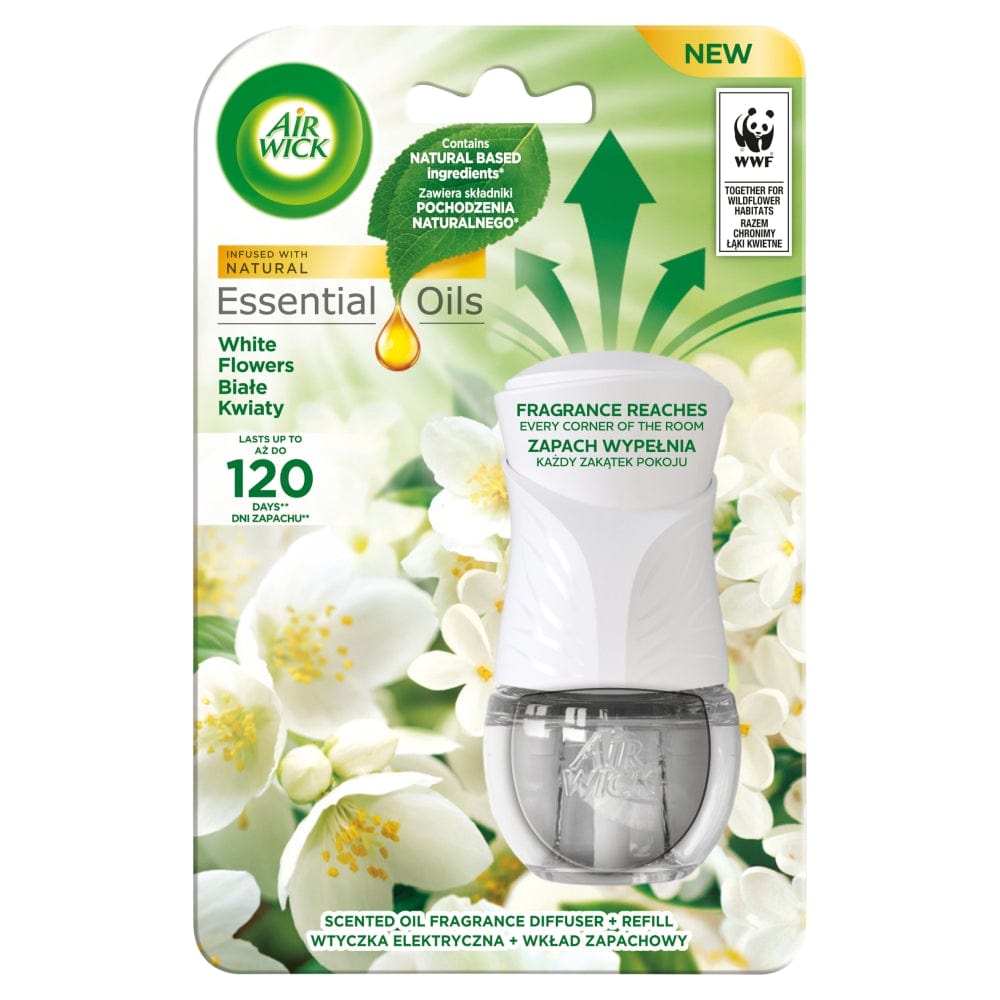 Produkt AIR WICK Odświeżacze powietrza Wtyczka elektryczna + wkład zapachowy AIR WICK Białe kwiaty 19 ml S01665