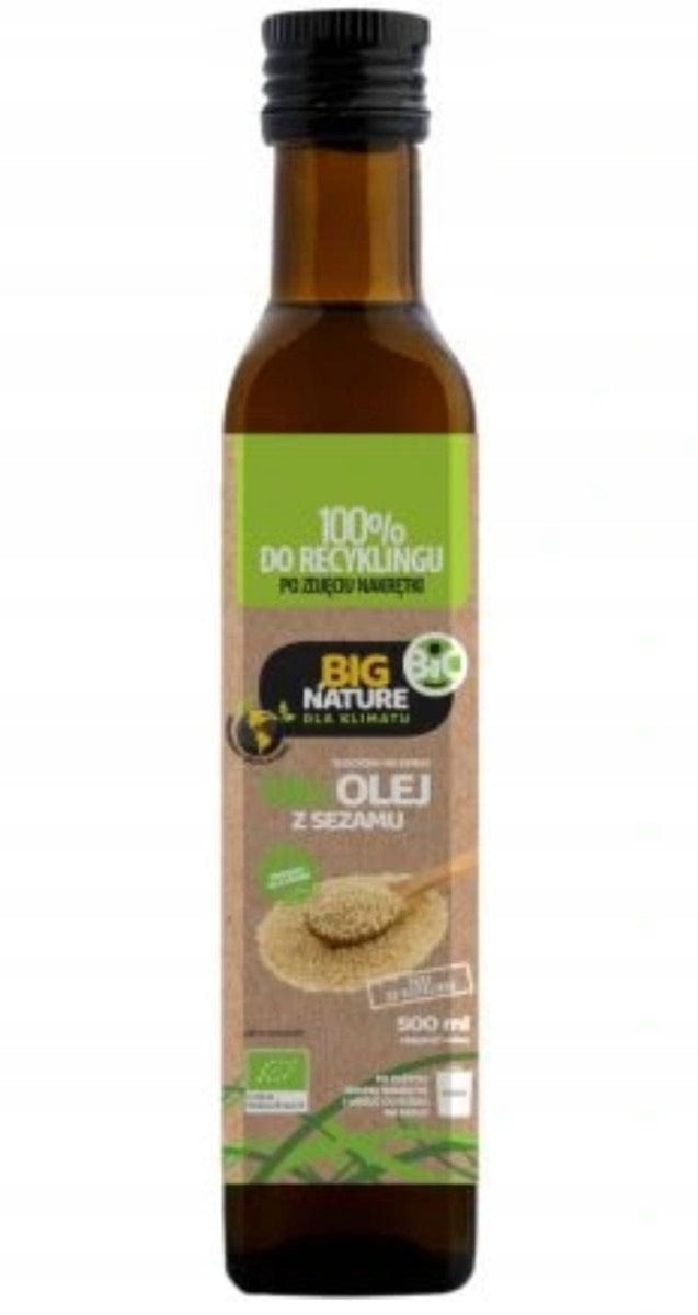 Produkt BIG NATURE Olej BIG NATURE 500ml BIO Olej sezamowy tłoczony na zimno 001910