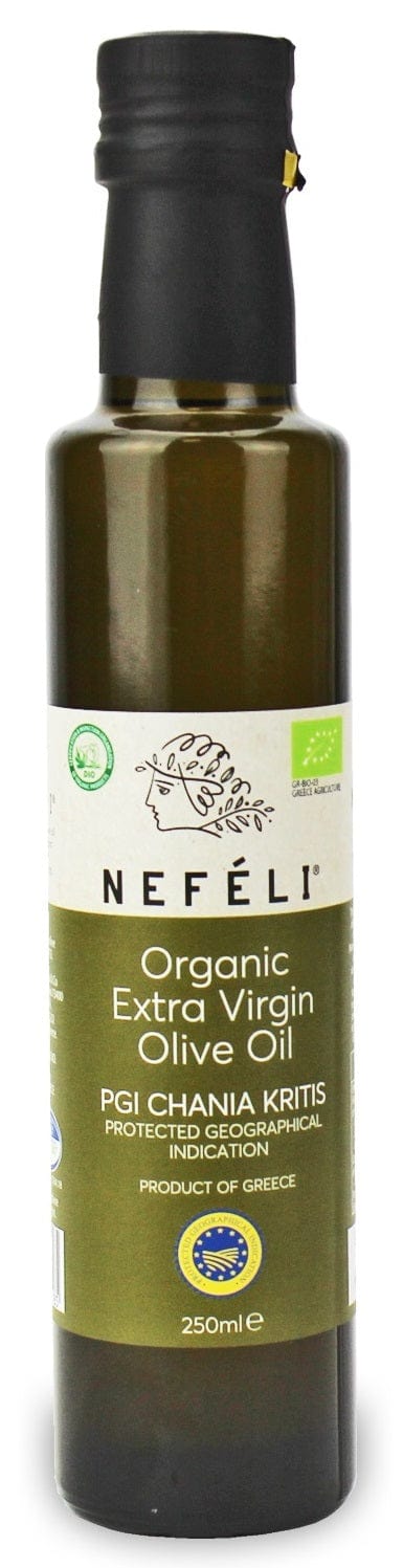 Produkt NEFELI (oliwki) OLIWA Z OLIWEK EXTRA VIRGIN KRETA P.G.I. BIO 250 ml - NEFELI 5203447760185