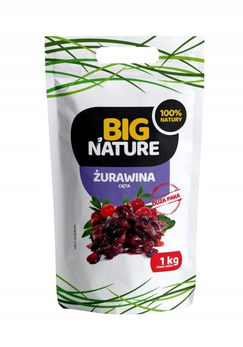 Produkt BIG NATURE Owoce suszone BIG NATURE 1kg żurawina suszona cięta 002015