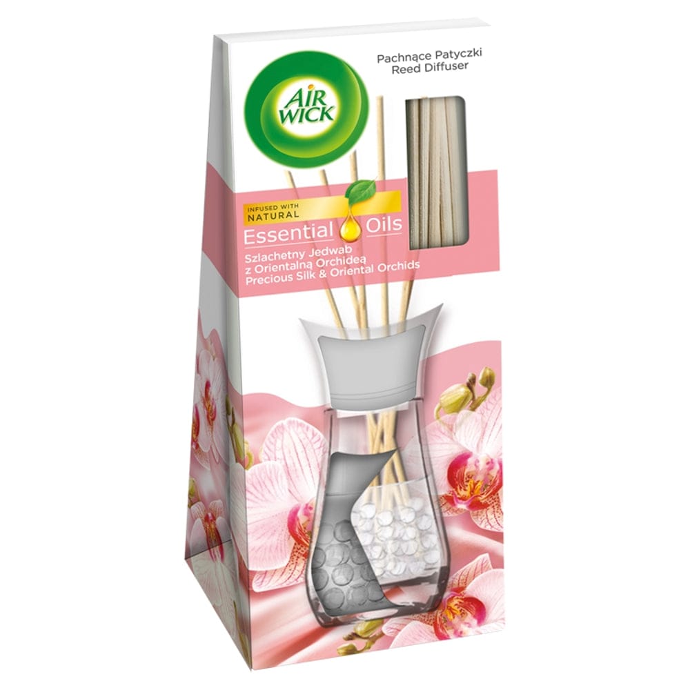 Produkt AIR WICK Pachnące Patyczki AIR WICK o zapachu Szlachetny Jedwab z Orientalną Orchideą 25 ml 001048