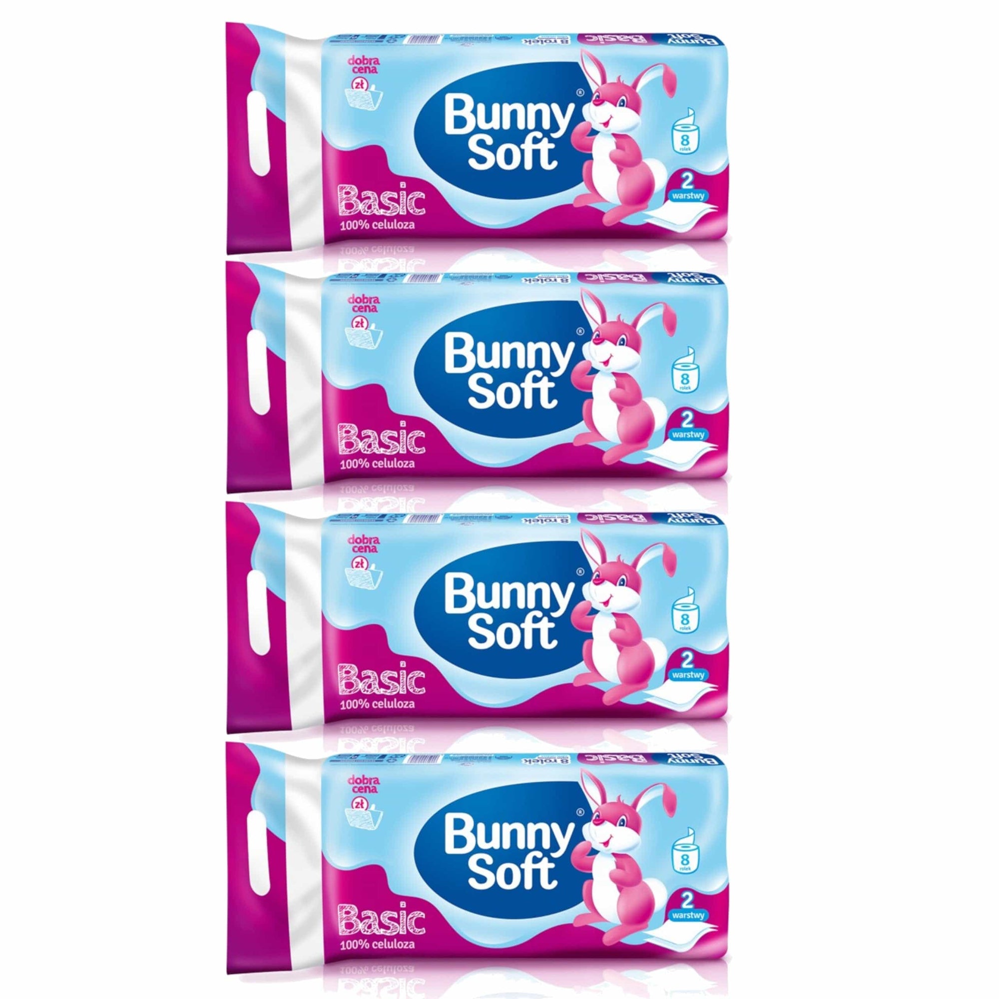 Produkt BUNNY SOFT Papier toaletowy Papier toaletowy BUNNY SOFT 2-warstwy 4x 8 szt K_V02515_4