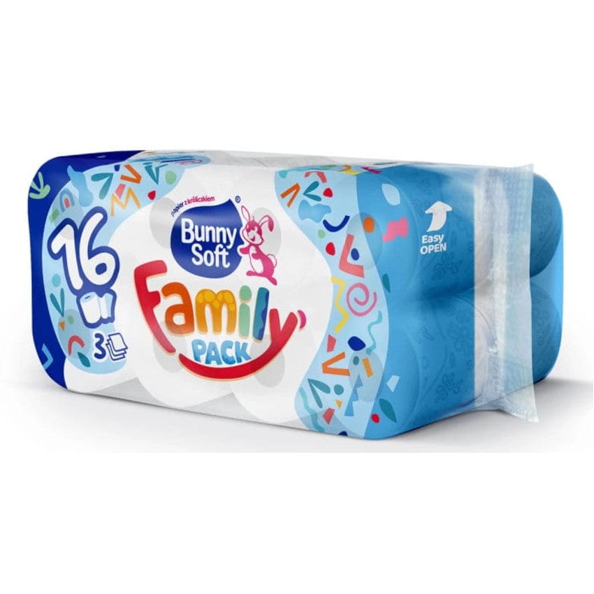 Produkt BUNNY SOFT Papier toaletowy Papier toaletowy BUNNY SOFT Family Pack 3 warstwy 16szt 030304