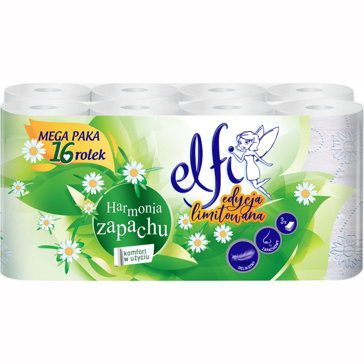 Produkt ELFI Papier toaletowy Papier toaletowy Elfi Fantasy 16 rolek 3-warstwy S00475