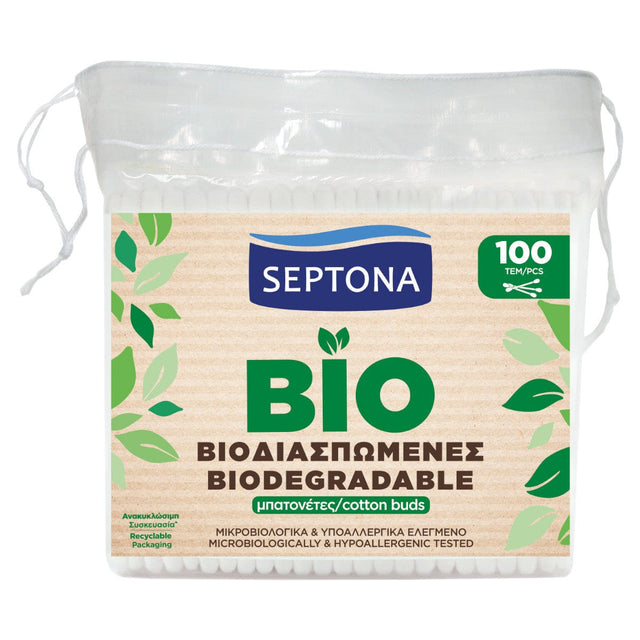 Produkt SEPTONA Patyczki higieniczne Patyczki higieniczne SEPTONA Ecolife biodegradowalne 100szt 052374