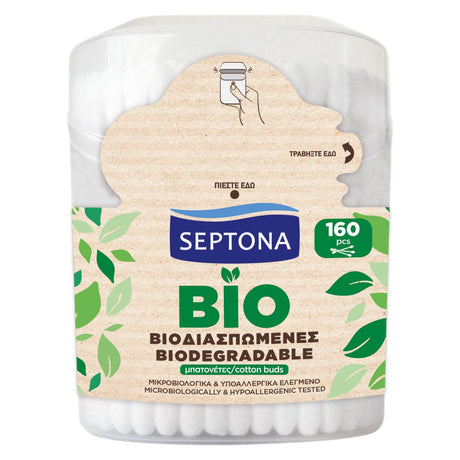 Produkt SEPTONA Patyczki higieniczne Patyczki higieniczne SEPTONA Ecolife biodegradowalne 160szt 052375