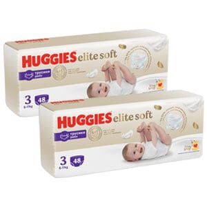 Produkt HUGGIES Pieluchomajtki 2x HUGGIES Elite Soft Pants Mega Pieluchomajtki  rozmiar 3 (6 - 11 kg) 48szt K_033090_2
