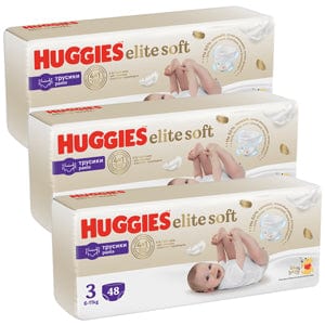 Produkt HUGGIES Pieluchomajtki 3x HUGGIES Elite Soft Pants Mega Pieluchomajtki  rozmiar 3 (6 - 11 kg) 48szt K_033090_3