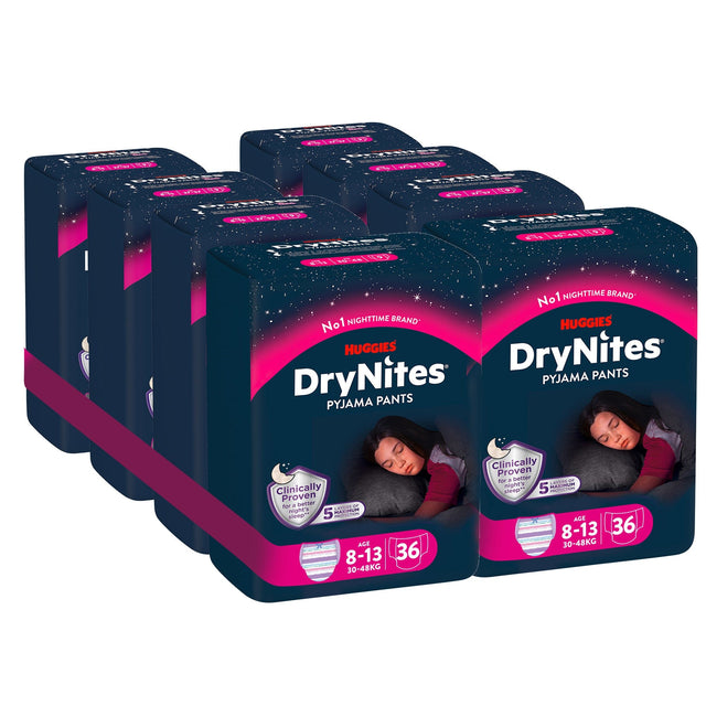 Produkt HUGGIES Pieluchomajtki HUGGIES DryNites Girl 8-13 lat (30-48kg) 8x 9 szt K_013828_8