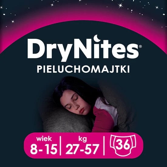 Produkt HUGGIES Pieluchomajtki HUGGIES DryNites Girl 8-15 lat (27-57kg) 4x9 szt K_013828_4