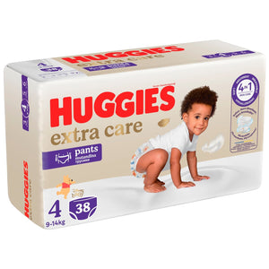 Produkt HUGGIES Pieluchomajtki Pieluchomajtki HUGGIES Extra Care Pants rozmiar 4 (9-14kg) 38 szt 032634