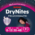 Produkt HUGGIES Pieluchomajtki Pieluchomajtki HUGGIES na noc dla dziewczynki DryNites Girl 8-15 lat (27-57kg) 9 szt 013828