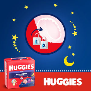 Produkt HUGGIES Pieluchomajtki Pieluchomajtki HUGGIES Overnights Pants rozmiar 4 (9-14kg) 26szt 001810