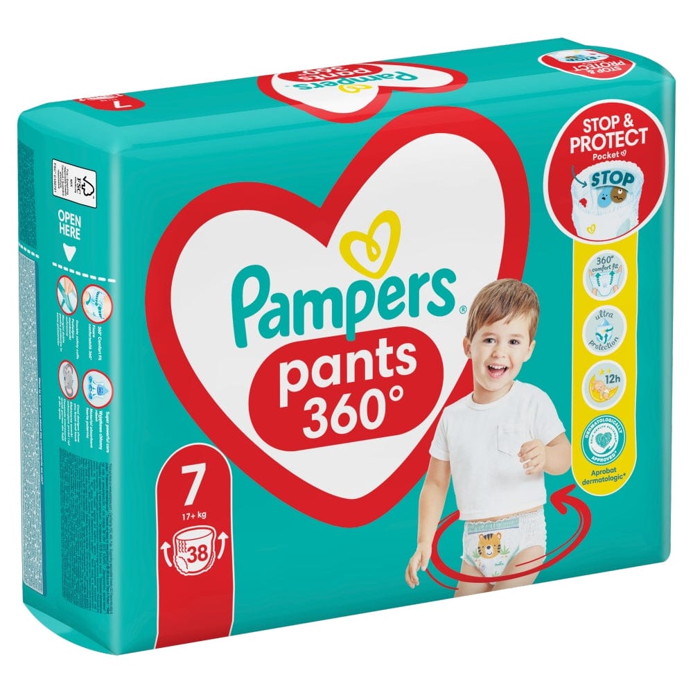 Produkt PAMPERS Pieluchomajtki Pieluchomajtki PAMPERS Pants 7 (17+kg) 38 szt S02147