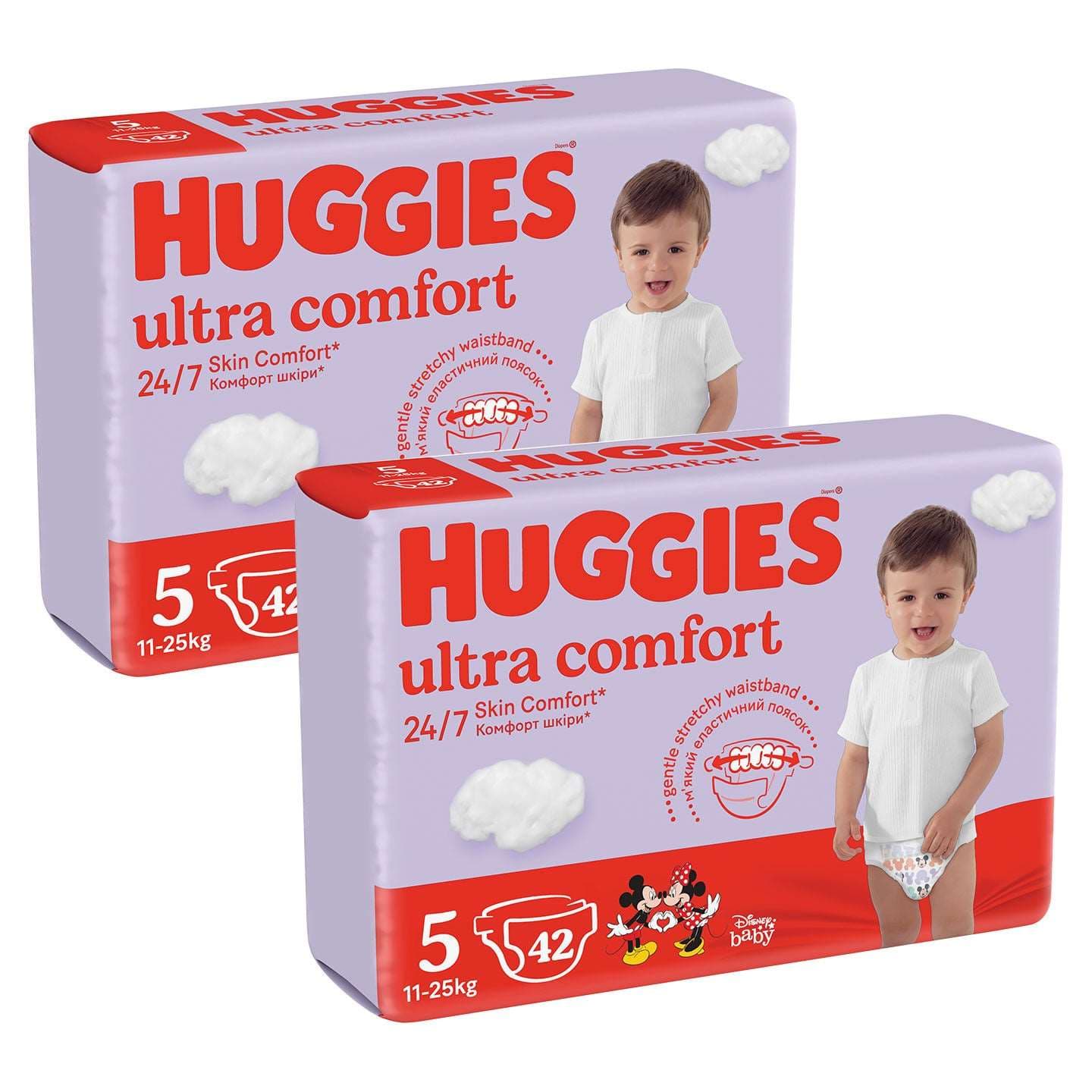 Produkt HUGGIES Pieluchy 2x HUGGIES Pieluchy Ultra Comfort Jumbo Pack (5) 11-25kg 42szt K_033293_2