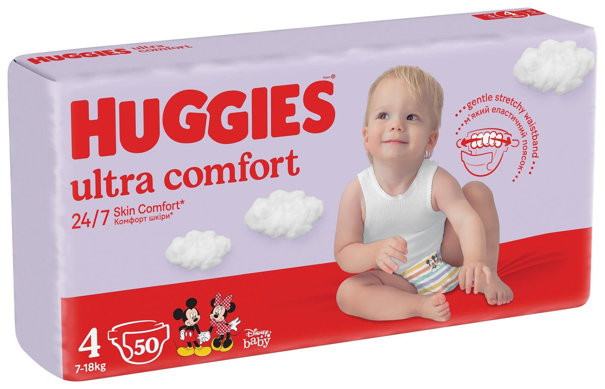 Produkt HUGGIES Pieluchy 2x HUGGIES Ultra Comfort Jumbo Pack rozmiar 4 7-18kg 50szt Pieluchy K_033292_2