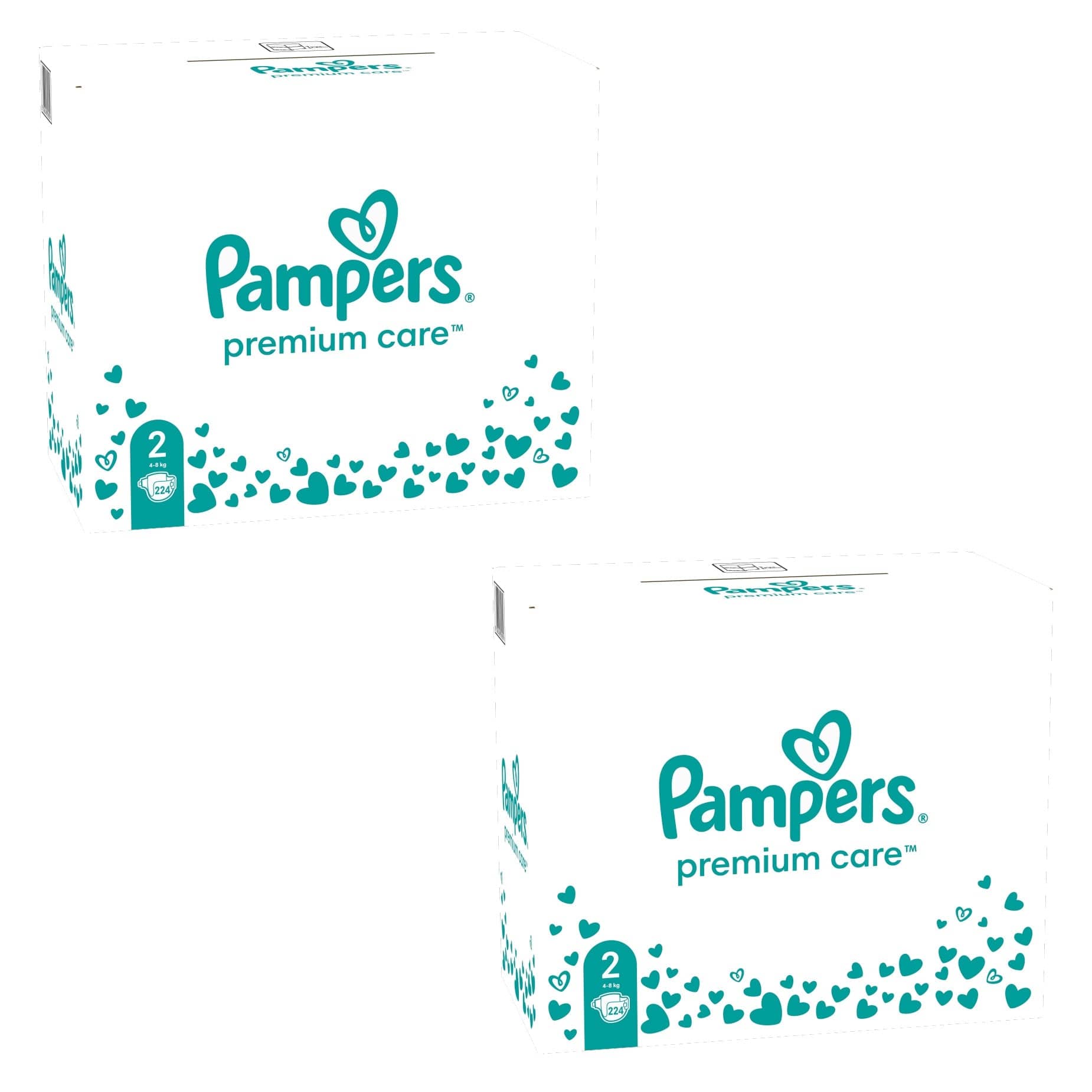 Produkt PAMPERS Pieluchy 2x Pieluchy PAMPERS Premium Care roz 2 (4-8 kg) 224 szt. K_037710_2