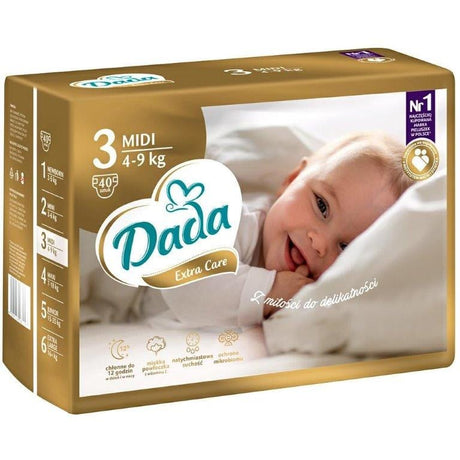 Produkt DADA Pieluchy DADA Extra Care Pieluchy Midi 3 (4-9 kg) 40 szt. 025472