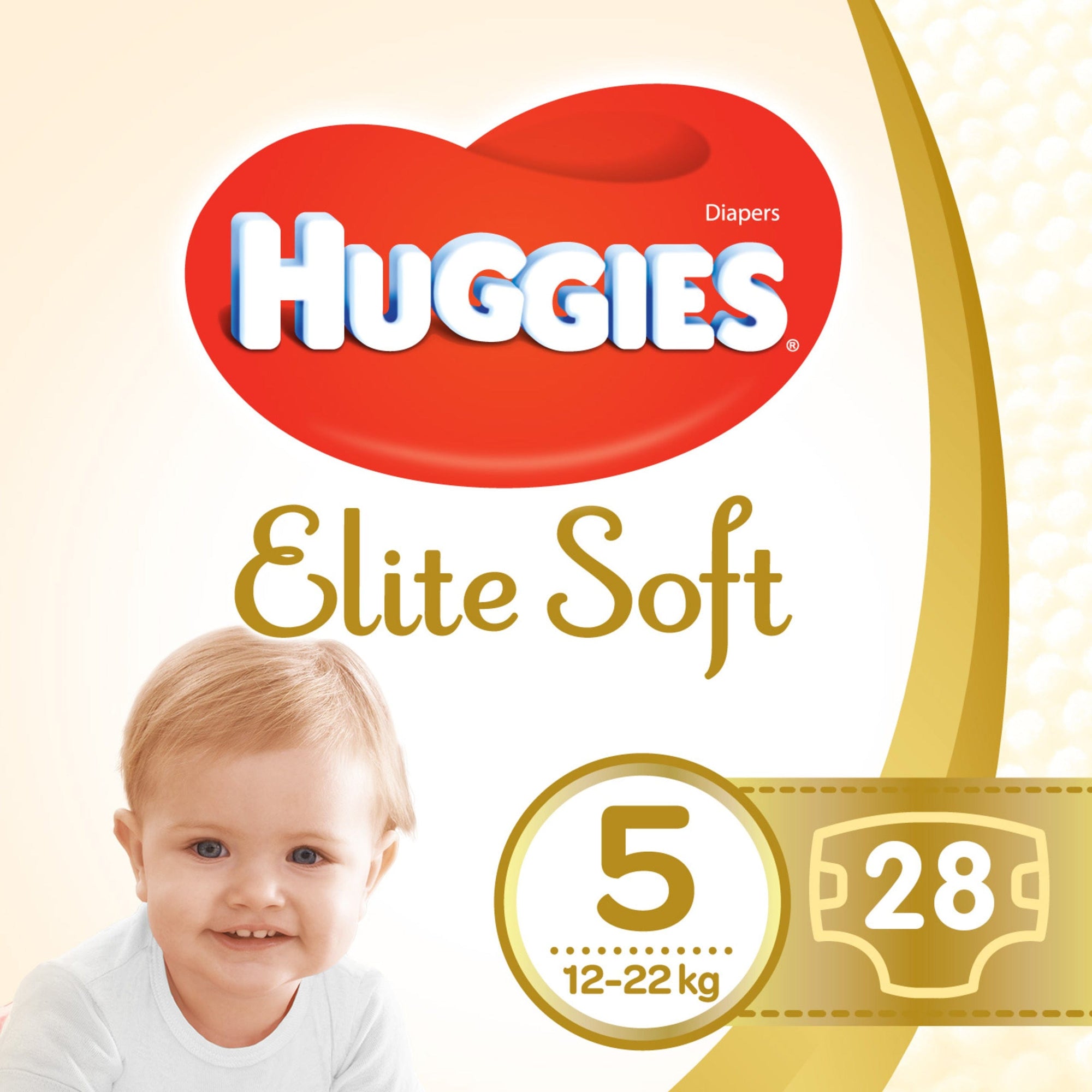 Produkt HUGGIES Pieluchy HUGGIES Elite Soft Jumbo rozmiar 5 (15-22 kg) 28 szt 030797