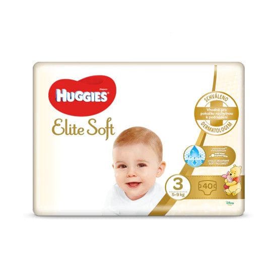 Produkt HUGGIES Pieluchy HUGGIES Elite Soft rozmiar 3 (5-9kg) 40 szt 026811