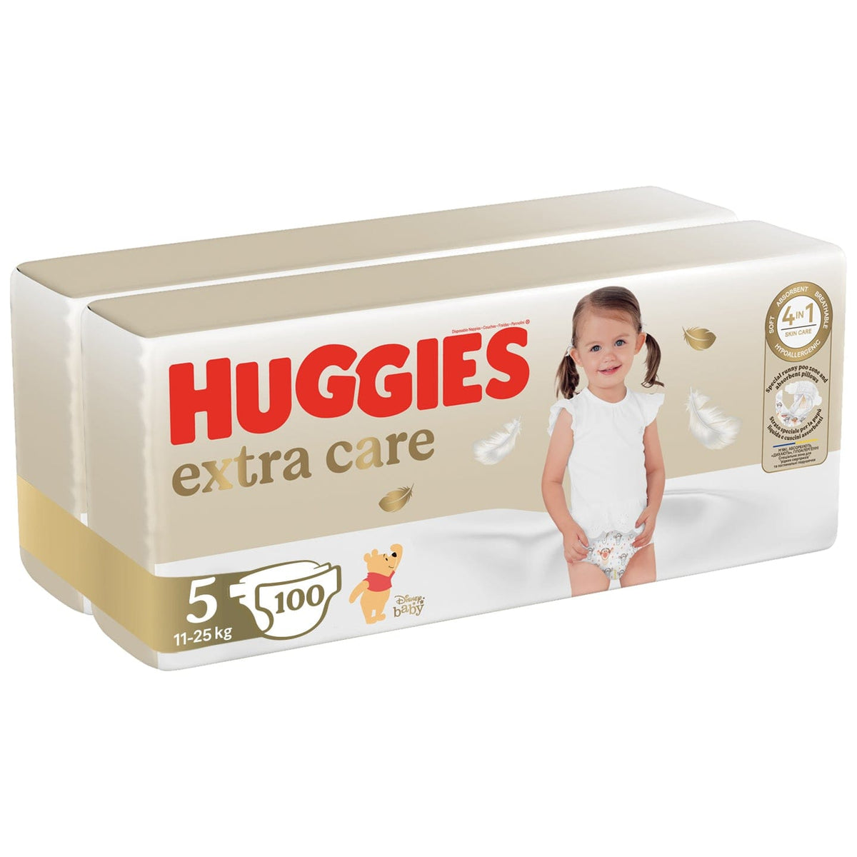 Produkt HUGGIES Pieluchy HUGGIES Extra Care Mega 5 (11-25kg) pieluchy 100 szt K_030800_2