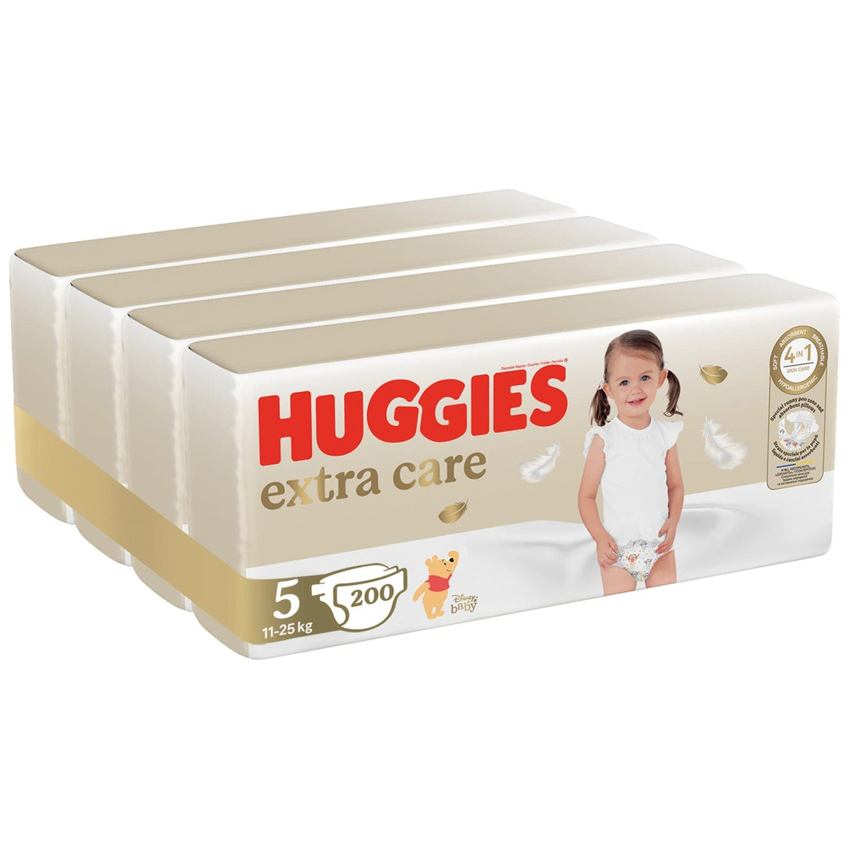 Produkt HUGGIES Pieluchy HUGGIES Extra Care Mega 5 (11-25kg) pieluchy 200szt K_030800_4
