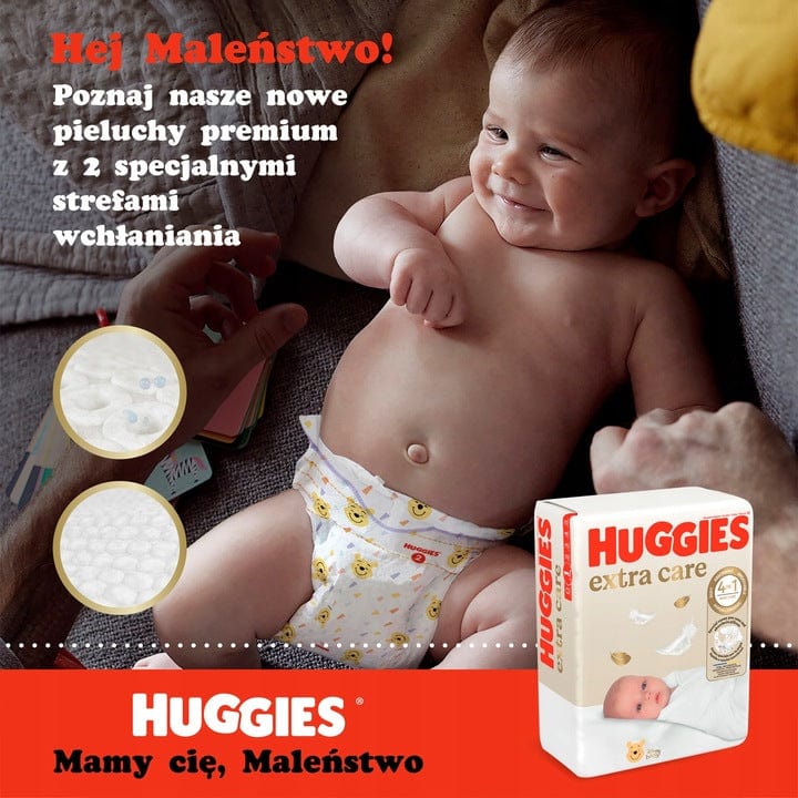 Produkt HUGGIES Pieluchy HUGGIES Pieluchy Extra Care 3 (6-10kg) 216 szt K_038110_3