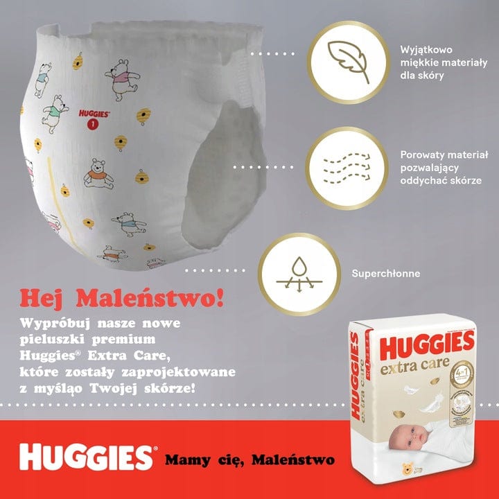 Produkt HUGGIES Pieluchy HUGGIES Pieluchy Extra Care 3 (6-10kg) 216 szt K_038110_3